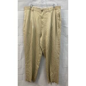 Tommy Bahama‎ 100% Silk Pants Men's 38X29 Brown Trousers